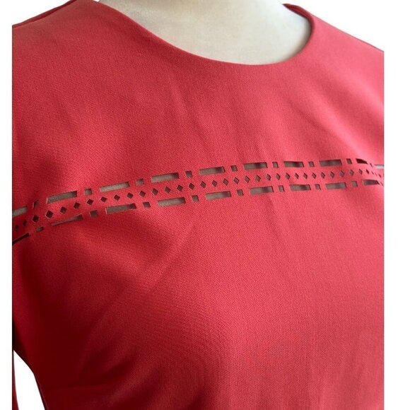 Likely Solace Mini Dress NWT $228 Eyelet Accent Bittersweet Orange Women's Sz 6 - Picture 6 of 13